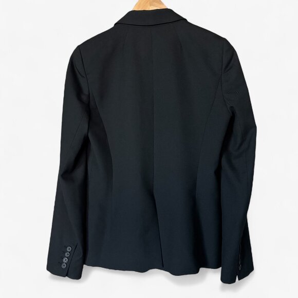 J.Crew Super 120s 100% Wool Blazer Jacket in Black Size 4 Office Normcore - Picture 11 of 11